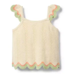 Crochet Scallop Hem Top