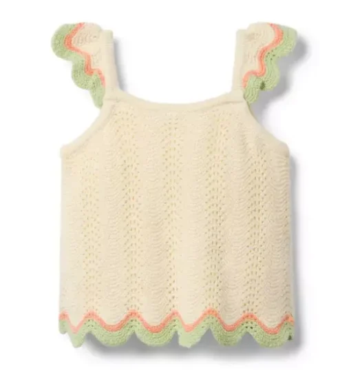 Crochet Scallop Hem Top