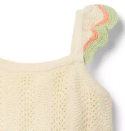 Crochet Scallop Hem Top