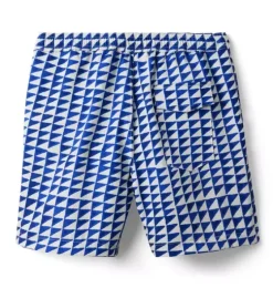 Dawne Florine Men's Tile Print Swim Trunk