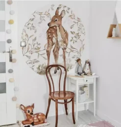 Deer in a Circle Wall Decal Set