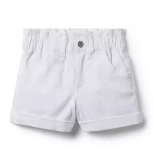 Denim Paperbag Waist Short