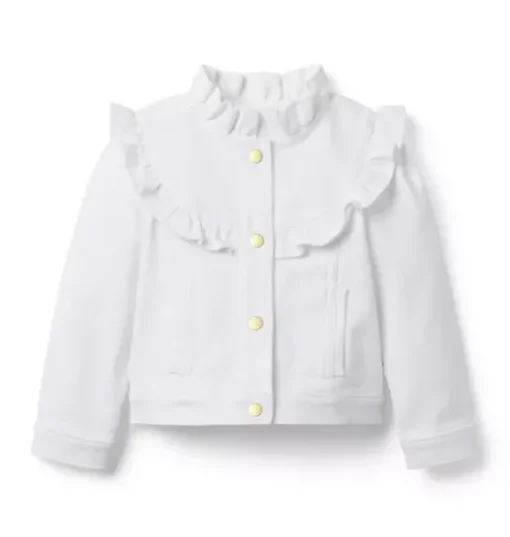 Denim Ruffle Jacket