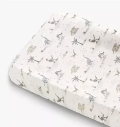 Dino Dreams Changing Pad Cover - Sage