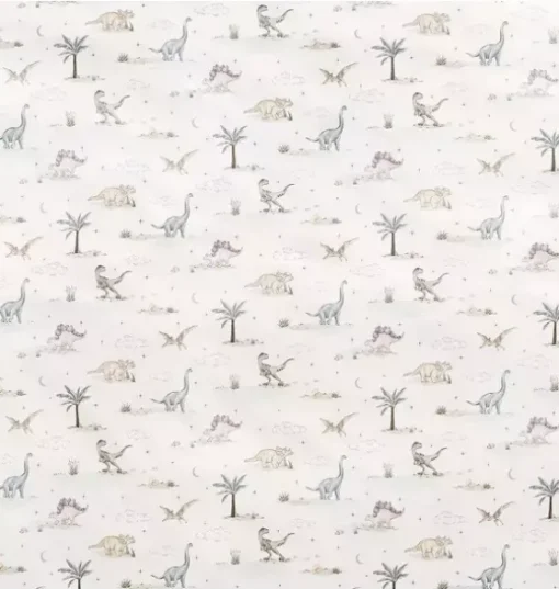 Dino Dreams Crib Sheet - Sage