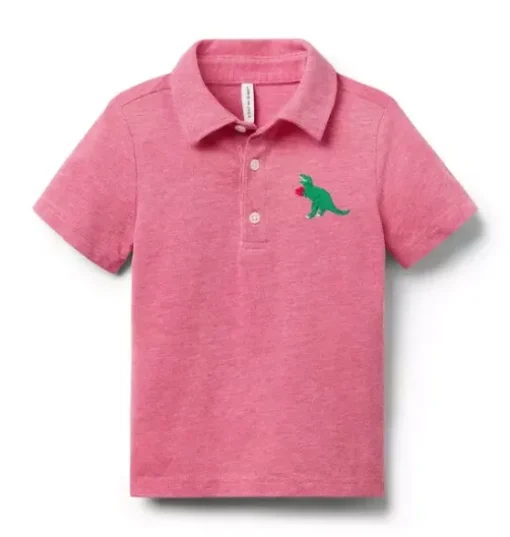 Dinosaur Heart Pique Polo