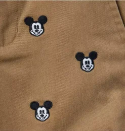 Disney Mickey Mouse Embroidered Twill Short