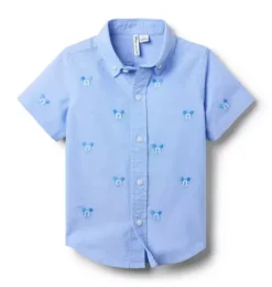 Disney Mickey Mouse Embroidered Oxford Shirt
