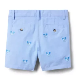 Disney Mickey Mouse Embroidered Oxford Short