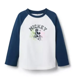 Disney Mickey Mouse Raglan Baseball Tee