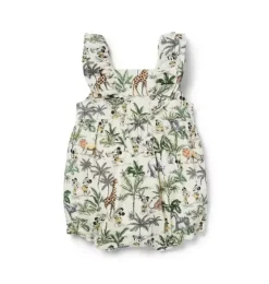Disney Mickey Mouse Safari Ruffle Baby Romper