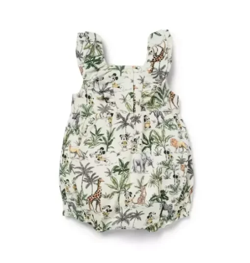 Disney Mickey Mouse Safari Ruffle Baby Romper