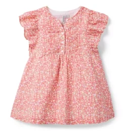 Ditsy Floral Pintuck Dress