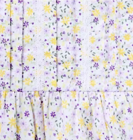 Ditsy Floral Pintuck Top