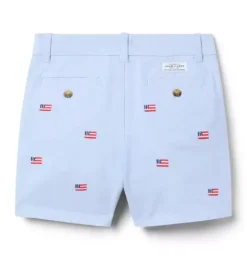 Embroidered Flag Oxford Short