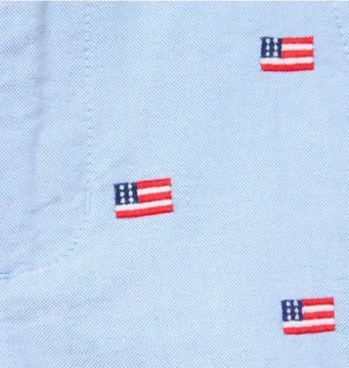 Embroidered Flag Oxford Short