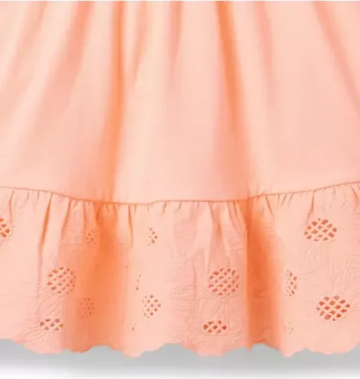 Embroidered Floral Tiered Dress