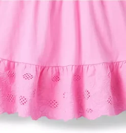 Embroidered Floral Tiered Dress