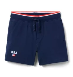 Embroidered USA Pique Short