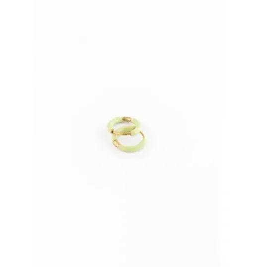 Enamel Hoop Earrings