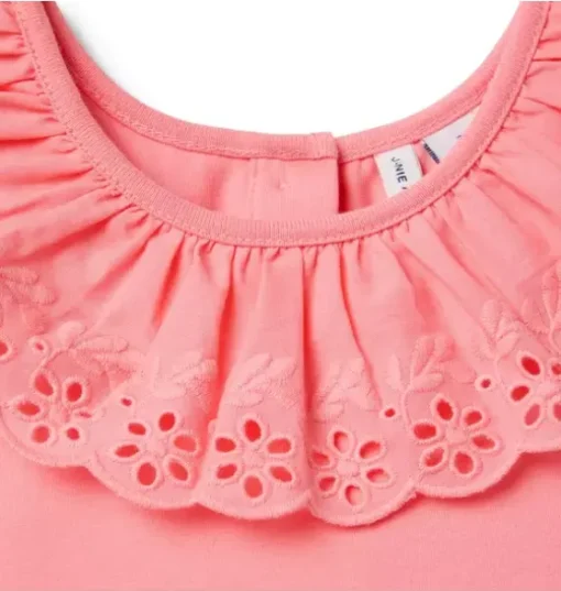 Eyelet Ruffle Dress