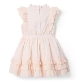 Eyelet Ruffle Party Dress