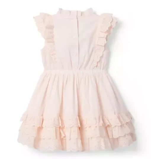 Eyelet Ruffle Party Dress