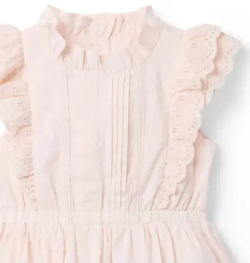 Eyelet Ruffle Party Dress