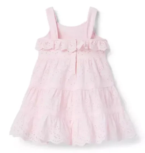 Eyelet Tiered Party Dress