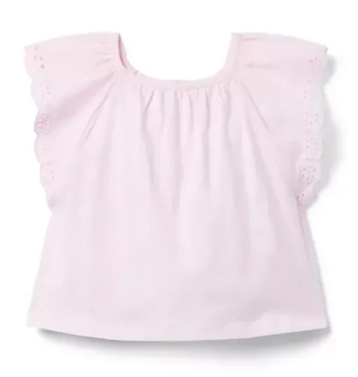 Eyelet Trim Top