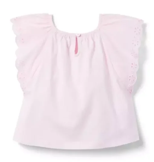 Eyelet Trim Top