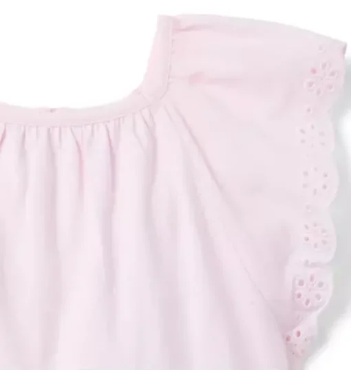 Eyelet Trim Top