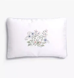 Fleur + Stripe Toddler Pillow Set - Ivory