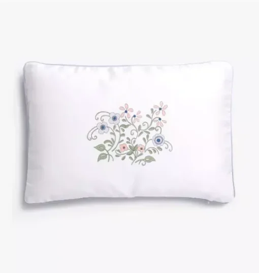 Fleur + Stripe Toddler Pillow Set - Ivory
