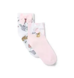 Floral And Bunny Sock 2-Pack