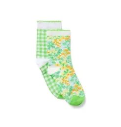 Floral And Gingham Sock 2-Pack
