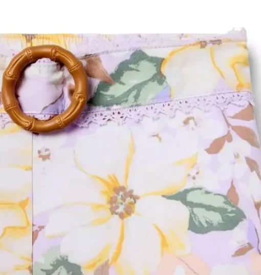 Floral Belt Short