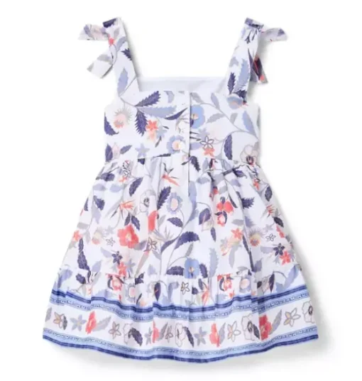 Floral Bow Strap Dress