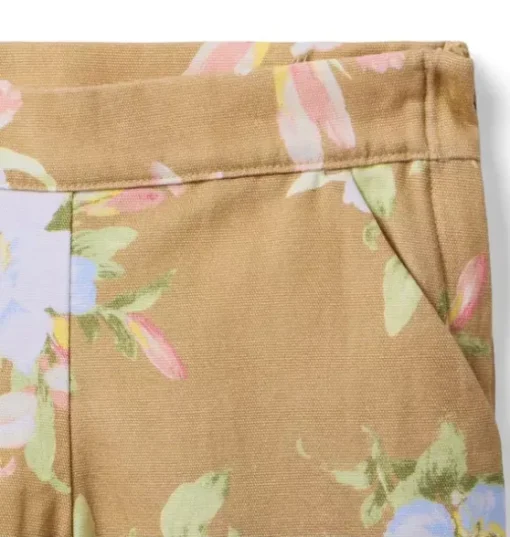 Floral Canvas Short