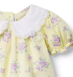 Floral Lace Collared Top