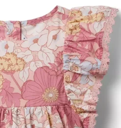 Floral Lace Trim Top