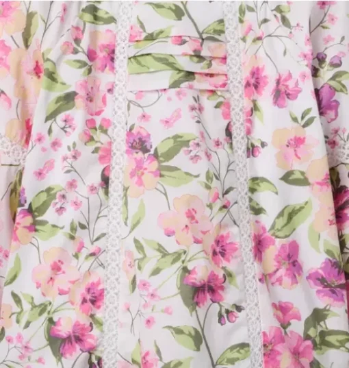 Floral Pintuck Top