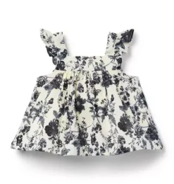 Floral Pleated Top