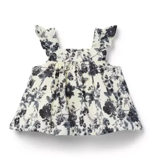 Floral Pleated Top