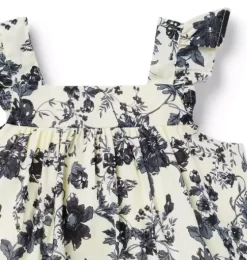 Floral Pleated Top