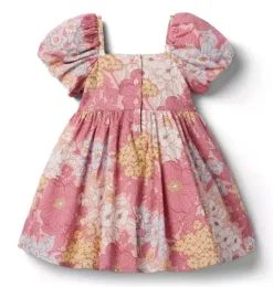 Floral Smocked Puff Sleeve Dress