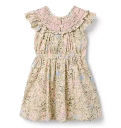 Floral Smocked Ruffle Dress