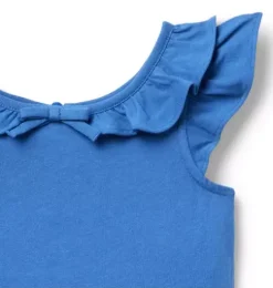 Flutter Sleeve Bow Top