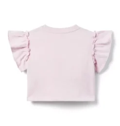 French Terry Ruffle Top