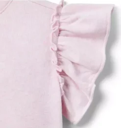 French Terry Ruffle Top